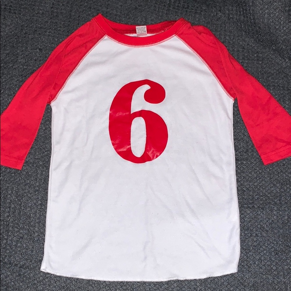 #6 baseball tee